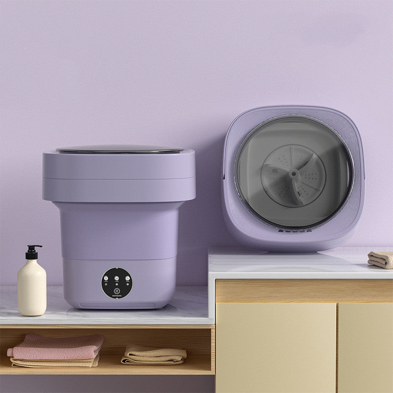 Mini Foldable Washing Machine – Portable & Space-Saving for Socks, Underwear, and Travel
