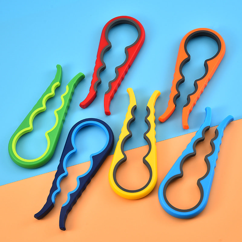 4-in-1 Jar Lid Opener – Easy Grip Tool for Tight Jar Lids, Bottles & More