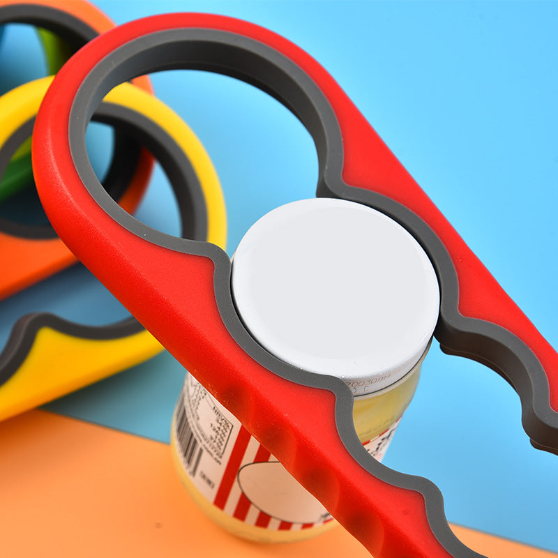 4-in-1 Jar Lid Opener – Easy Grip Tool for Tight Jar Lids, Bottles & More