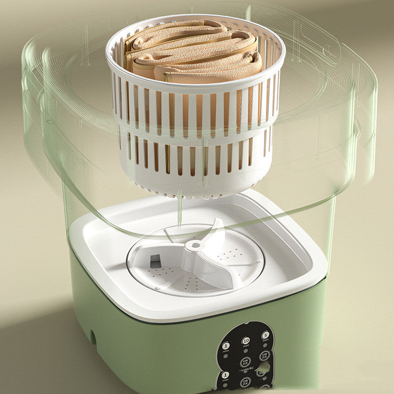 Mini Foldable Washing Machine – Portable & Space-Saving for Socks, Underwear, and Travel
