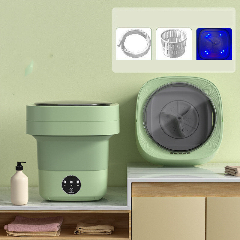 Mini Foldable Washing Machine – Portable & Space-Saving for Socks, Underwear, and Travel