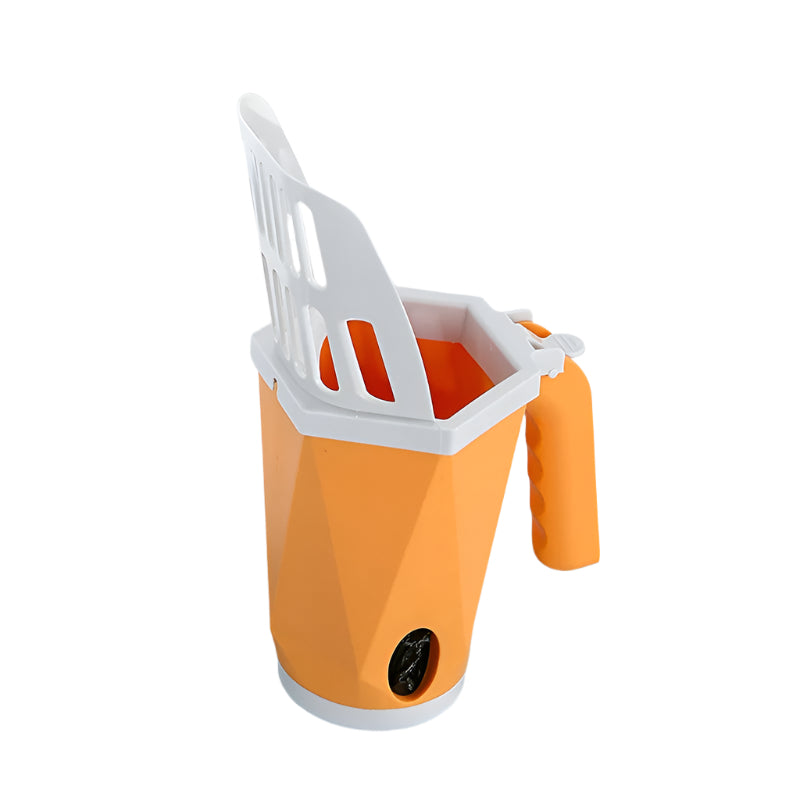Cat Litter Scooper with Built-In Bucket – Mess-Free Waste Storage System