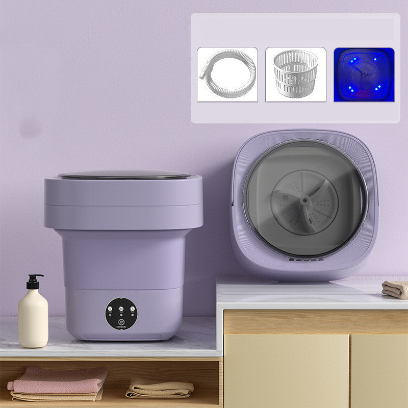 Mini Foldable Washing Machine – Portable & Space-Saving for Socks, Underwear, and Travel