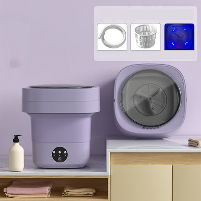 Mini Foldable Washing Machine – Portable & Space-Saving for Socks, Underwear, and Travel