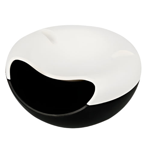 Sunflower Seed Tray – Dual-Layer Snack Bowl for Seeds & Shells