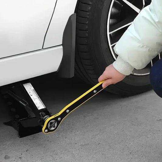 Effortless Crank Handle for Scissor Car Jacks