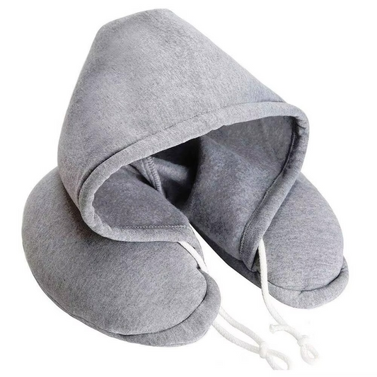 Hooded Travel Neck Pillow – Squishy, Supportive & Secretly Genius