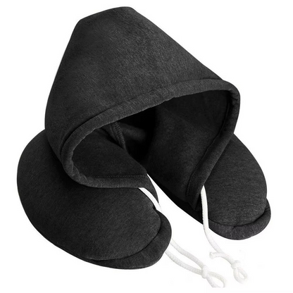 Hooded Travel Neck Pillow – Squishy, Supportive & Secretly Genius