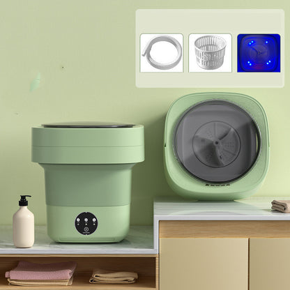 Mini Foldable Washing Machine – Portable & Space-Saving for Socks, Underwear, and Travel